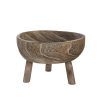 Bowl de Madera con Patas Gris