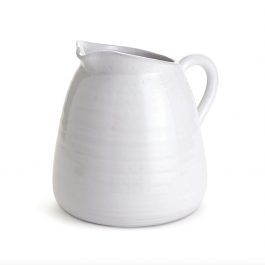 natq173 jarra blanca de ceramica