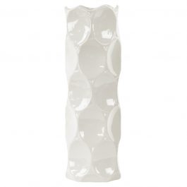ur24416 florero de ceramica white gloss