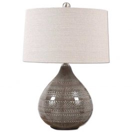 ut270571 lampara de mesa ceramica color gris ahuma