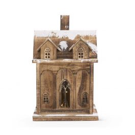 kk53985a casita madera vintage con luz led
