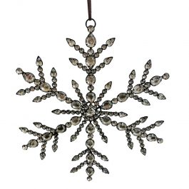 sh59797 copo de nieve resina y gemas color cobre