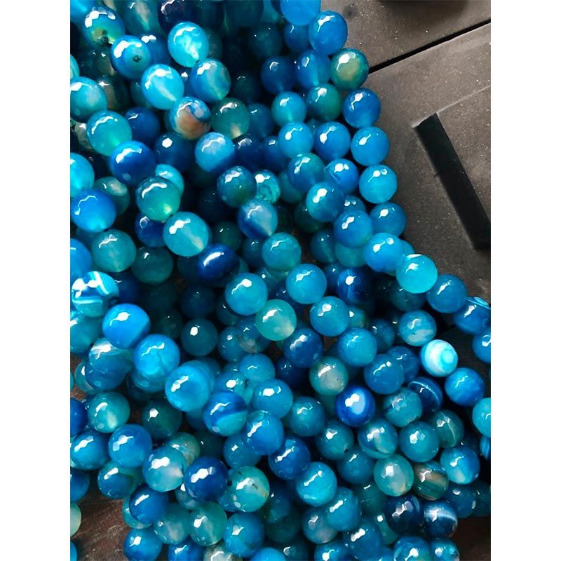 Guirnalda Decorativa Piedras Verde Agua