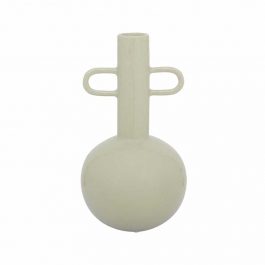 biunv1069 florero ceramica blanco con asas desert