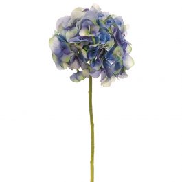 ALFSH279 RAMA HORTENSIA ARTIFICIAL GRIS AZUL