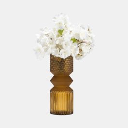 SG14697 FLORERO VIDRIO COLOR AMBAR