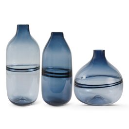 KK15780B3 BOTELLA VIDRIO AZUL PEQUEÑA