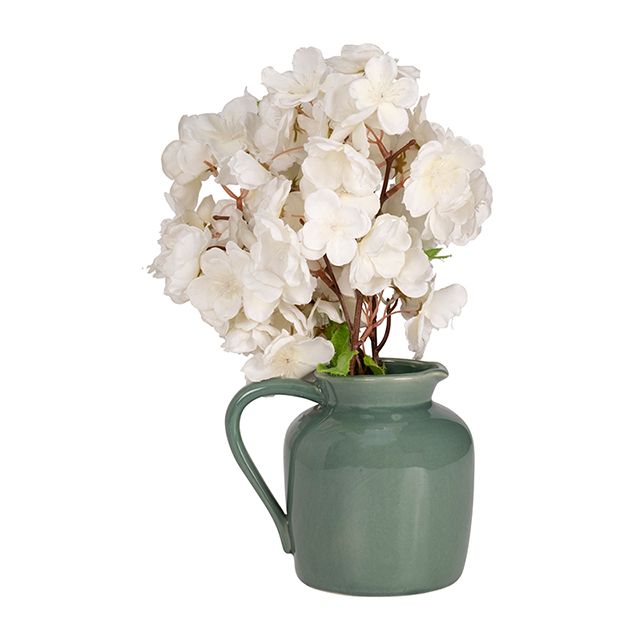 JARRA CERAMICA VERDE OSCURO