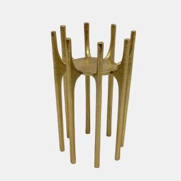 SG1820702 CANDELABRO METAL DORADO CON PATAS ESPIN