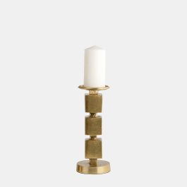 SG1821001 CANDELABRO METAL DORADO CUBOS PEQ
