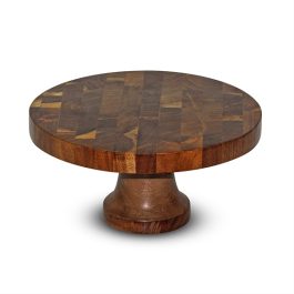 IH20567 PORTATORTAS MADERA CON BASE