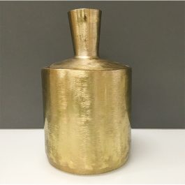 IH70039 FLORERO METAL DORADO GDE