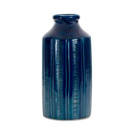 ME85262 FLORERO CERAMICA AZUL