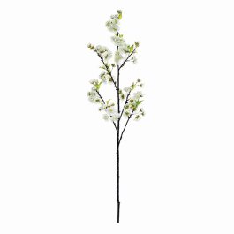 FSB933WH RAMA FLOR CEREZO BLANCO Y VERDE ARTIFICIA
