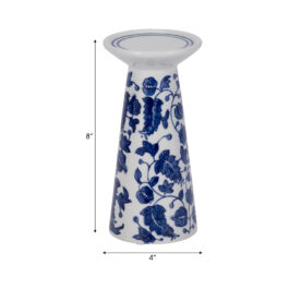 178633 CANDELABRO CHINO HOJAS MED CERAMICA