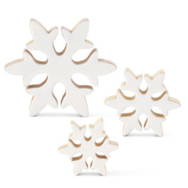 55060A COPOS NIEVE MADERA BLANCO GRANDE