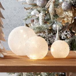 68363B GLOBO DE FROSTED LUZ LED MED RESINA