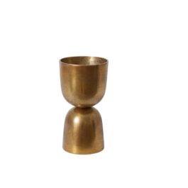 AD73571 FLORERO METAL DORADO
