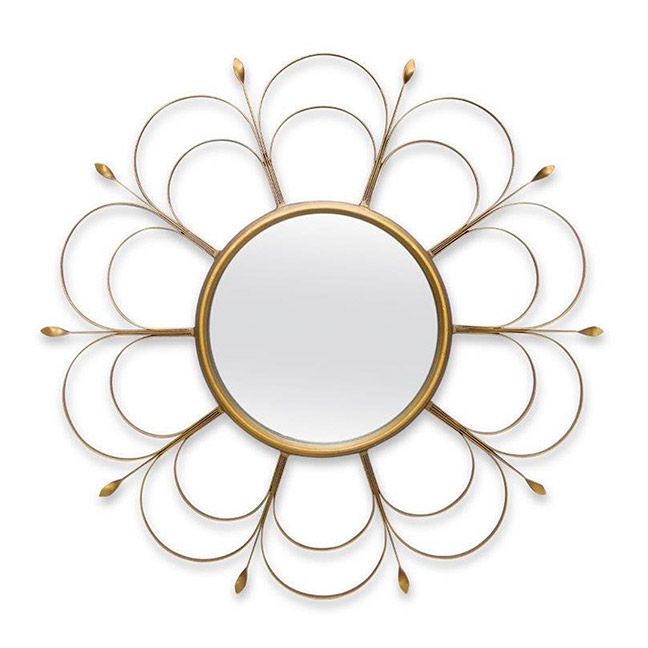 ESPEJO DE PARED METAL Y VIDRIO