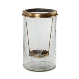 82421 CANDELABRO VIDRIO Y METAL