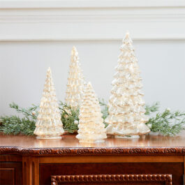 83376B ARBOL NAVIDAD LUZ LED VIDRIO GRANDE