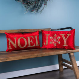 96635 COJIN ROJO NAVIDAD 48,26X30,48 CM