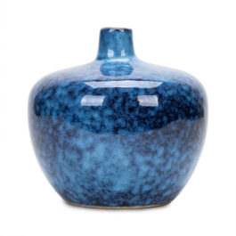 87655 FLORERO AZUL CERAMICA