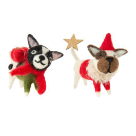 A12307 CACHORRITOS NAVIDAD EN FIELTRO