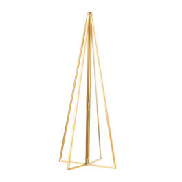 A23396 ARBOL DORADO METAL Y VIDRIO