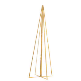 A23397 ARBOL METAL Y VIDRIO DORADO