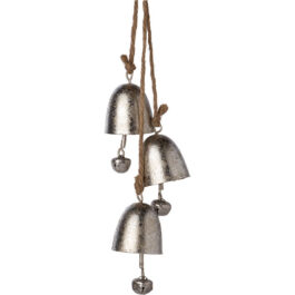A41761 CUERDA CON CAMPANAS DORADAS METAL