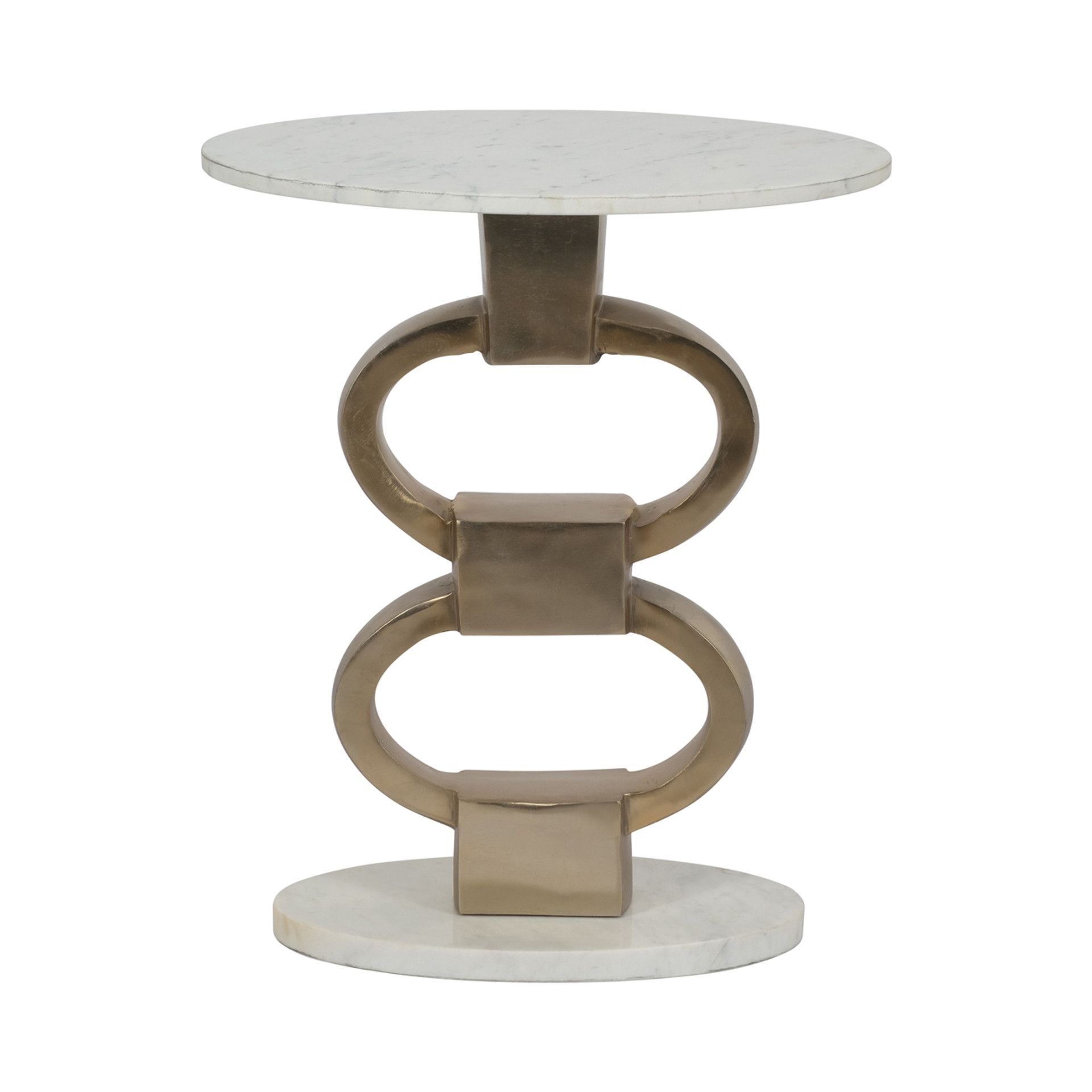 MESA DEPHINE METAL Y MARMOL