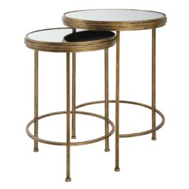 W23011 SET/2 MESAS NESTING REDONDA METAL