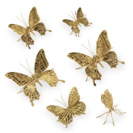 15267BA MARIPOSA DORADA GRANDE METAL