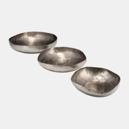 SG17790A BOWL METAL FORMA ORGANICA GRANDE