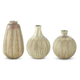 18219AA FLORERO VIDRIO CHAMPAIGNE GDE