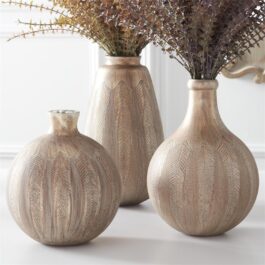 18219AA FLORERO VIDRIO CHAMPAIGNE GDE