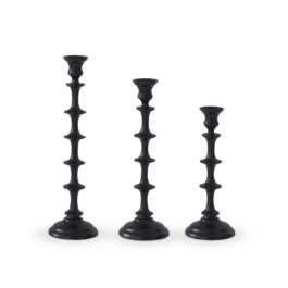 19177AA CANDELABRO METAL NEGRO GDE
