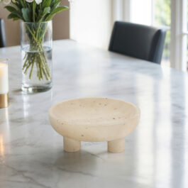 SG20760 BOWL MARMOL TRAVERTINO CON PATIRAS