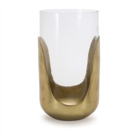 90214 FLORERO METAL Y VIDRIO