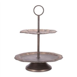 96660 DOBLE PLATO CON BASE METAL