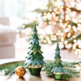 GL0R639 ARBOL CONICO RESINA TANNENBAUM VERDE