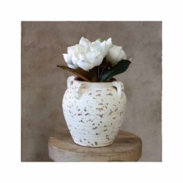 PDCP86 FLORERO VINTAGE BLANCO CERAMICA