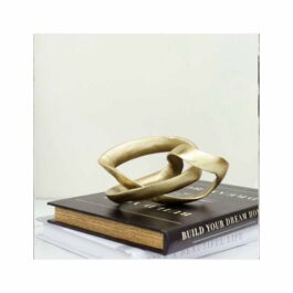PDDIV06 ESCULTURA DORADA METAL