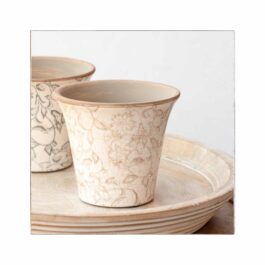 PDEX028 MACETA CERAMICA BEIGE