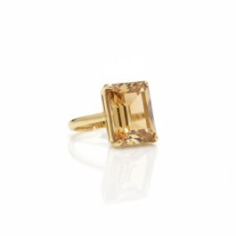 RR1482 ANILLO DORADO CON PIEDRA DE SWAROVSKI