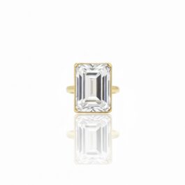 RR1482 ANILLO DORADO CON PIEDRA DE SWAROVSKI