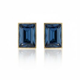RE5447 ARETES BRONCE CON BAÑO DE ORO 14K Y CRISTALES SWAROVSKI