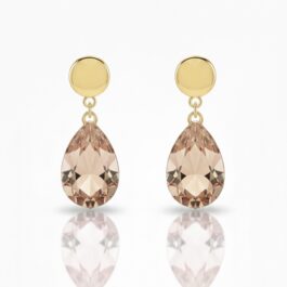 RN6225  ARETES DORADOS CON CRISTALES SWAROVSKI