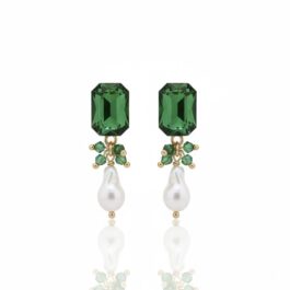RE8005 ARETES PIEDRAS SWAROVSKI CON PERLAS CULTIVADAS